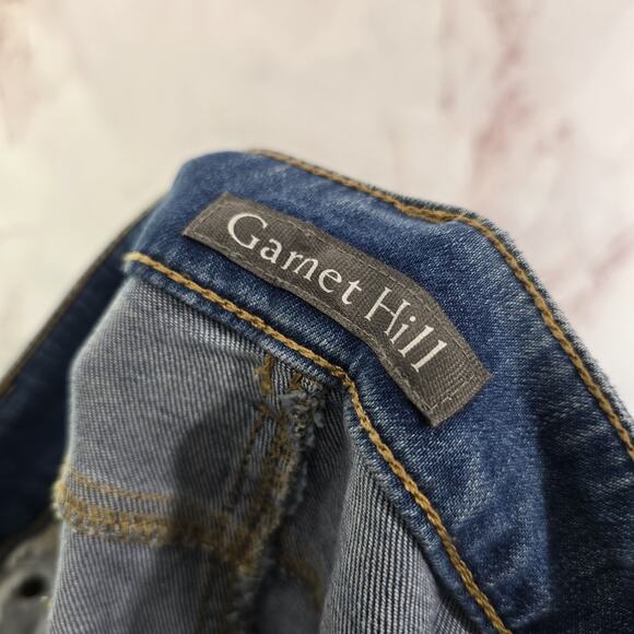 Garnet Hill Jeans Womens 28 X 32 High Rise Skinny Light Wash Organic Cotton - Picture 3 of 13